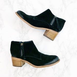 Alberto Fermani Capricia Black Suede Booties 39.5